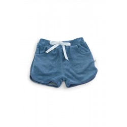 242 Pantaloncino corto con codino blu