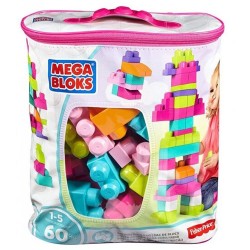 Mega Bloks Sacca Eco 60 costruzioni rosa