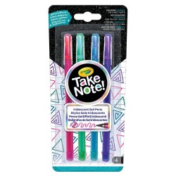 Take note 4 penne gel colori iridescenti
