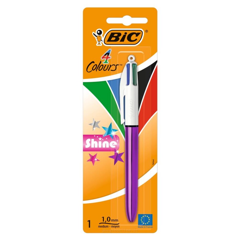 Penna Bic shine 4 colori