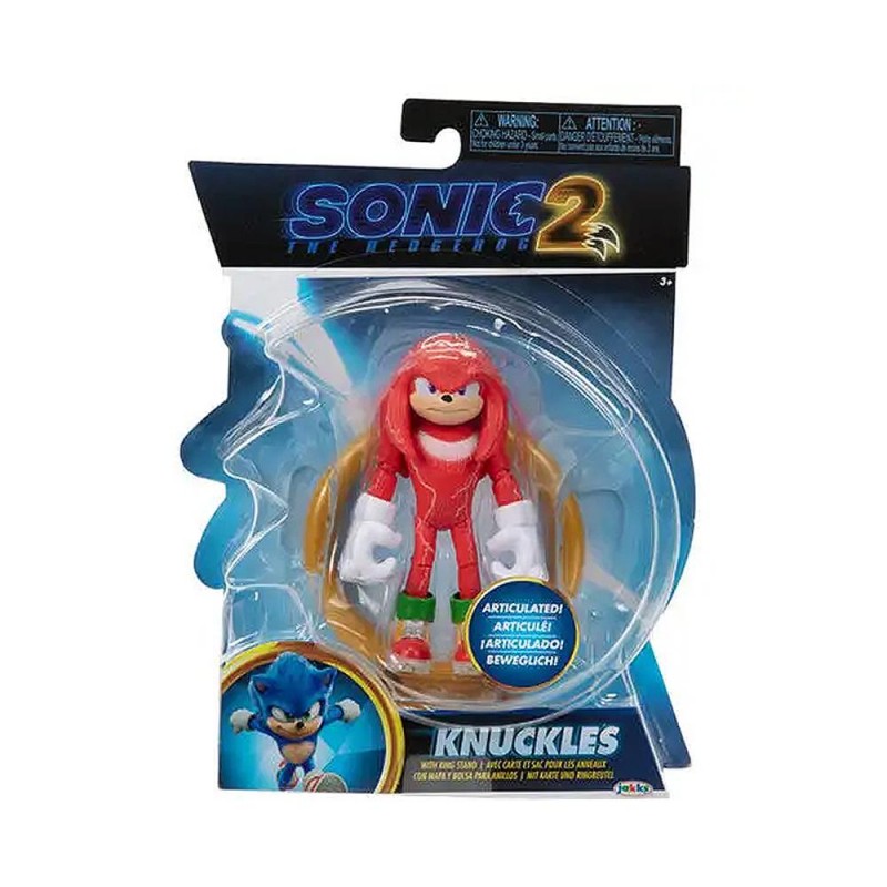 Sonic 2 Knuckles con anello 10cm