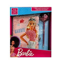Diario con paillettes reversibile Barbie