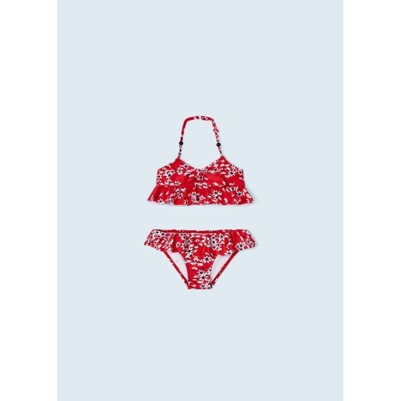 3789 Bikini volant fiocco rosso