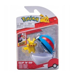 Pokemon Clip 'n' Go Pikachu + Great Ball