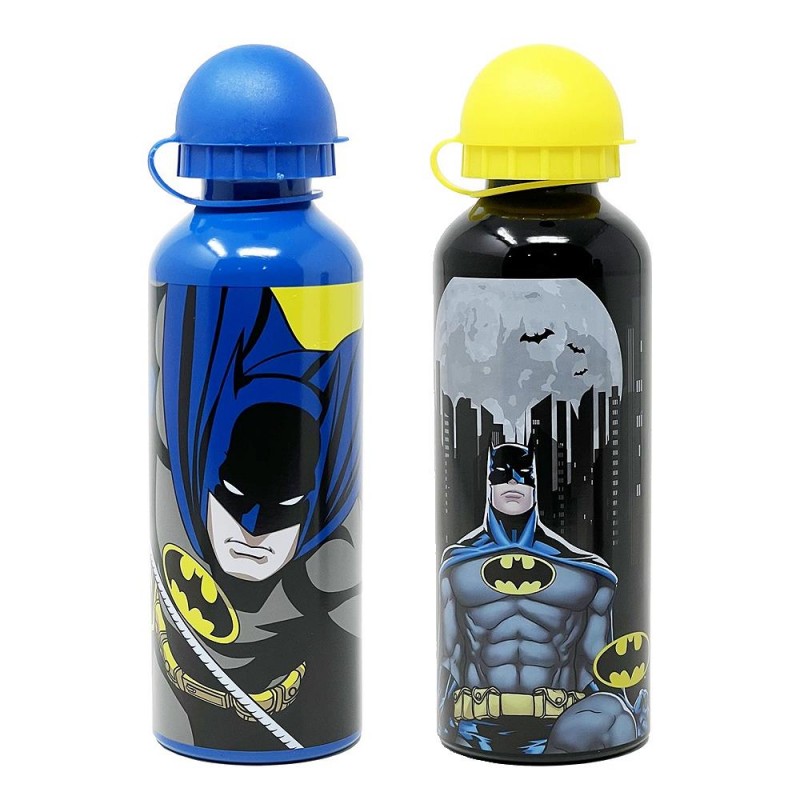 Batman - Borraccia in alluminio, 500 ml, colore: Blu