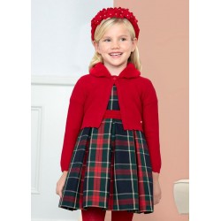 5862 Cardugan tricot colletto pelliccia rosso