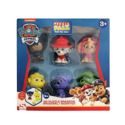 Gomme 3D Paw Patrol 6 pack