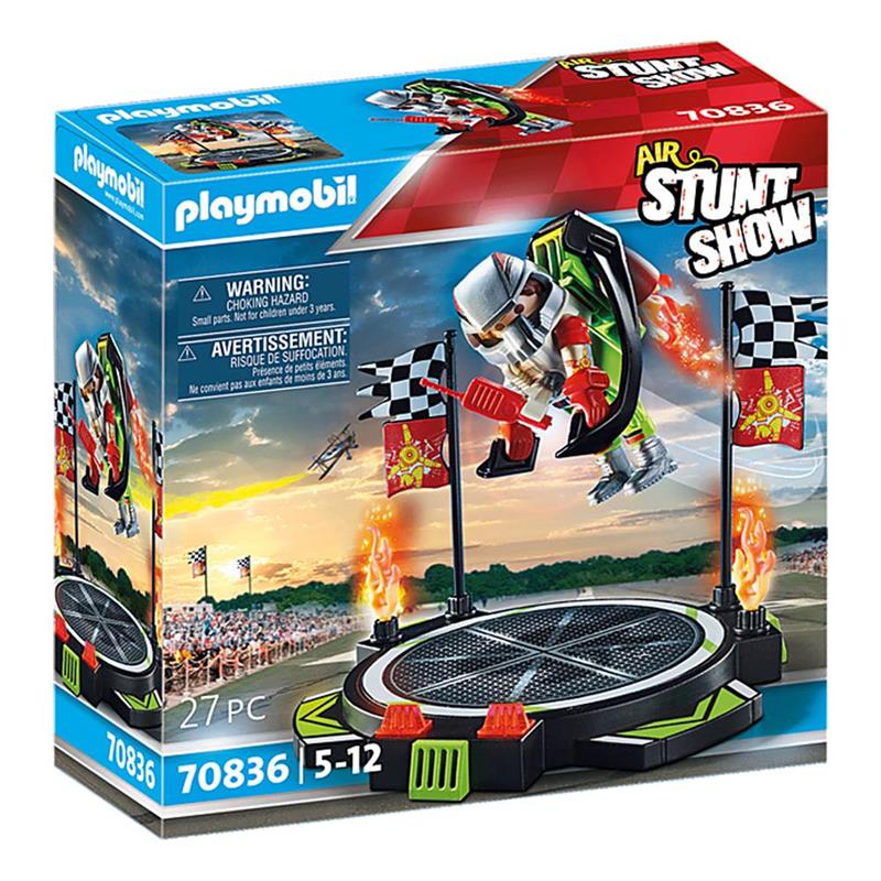 Playmobil70836 Air Stunt show Stuntman e Jetpack