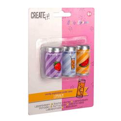 Create It! Candy Lip Balm 3 pezzi soda cans
