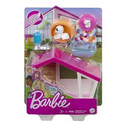 Barbie accessori playset con cucciolo casetta