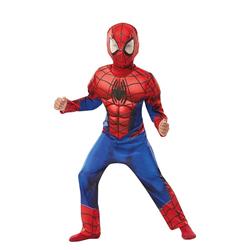 Costume Spiderman con muscoli 7-8 anni