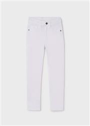 520.93 Pantalone 5 tasche slim fit basic bianco