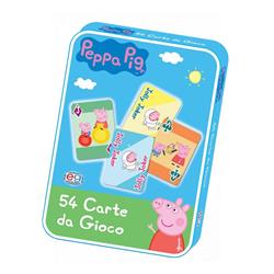 Peppa Pig Carte gioco con scatola latta
