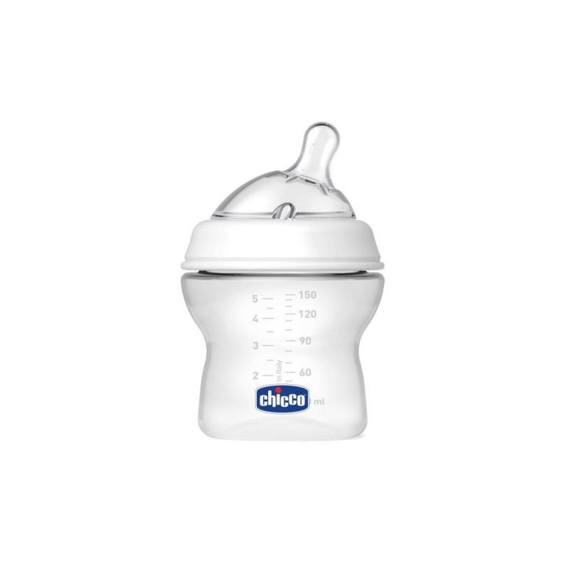 Chicco Perfect 5 Biberon 0Mesi+ 150ml + Gommottino 0-2 Mesi Silicone Neutro