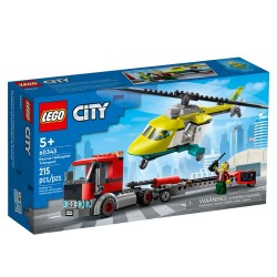 Lego City Trasportatore di Elicotteri di Salvataggio